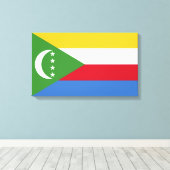 Flagge der Komoren Leinwanddruck (Insitu (Holzboden))