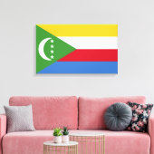 Flagge der Komoren Leinwanddruck (Insitu (Wohnzimmer))