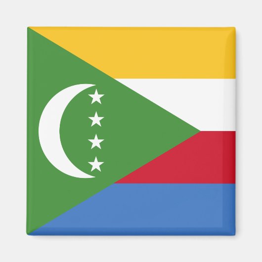 Flagge der Komoren Magnet (Vorne)