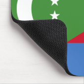 Flagge der Komoren Mousepad (Ecke)