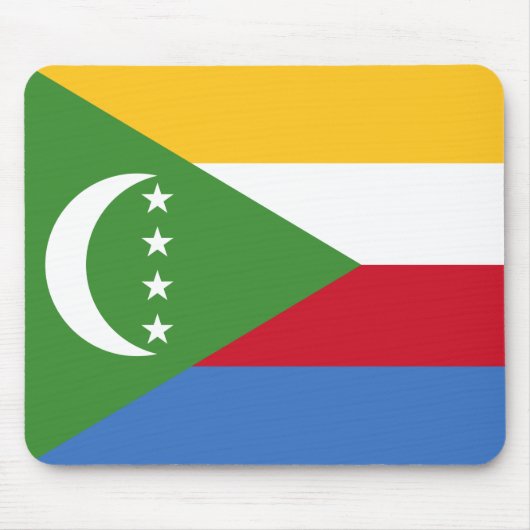 Flagge der Komoren Mousepad (Vorne)
