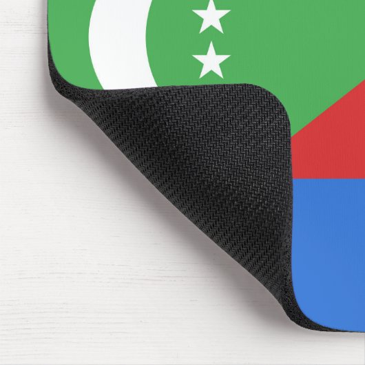 Flagge der Komoren Mousepad (Ecke)