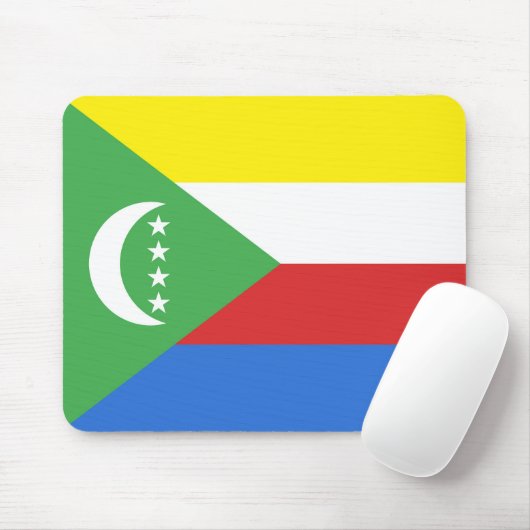 Flagge der Komoren Mousepad (Mit Mouse)