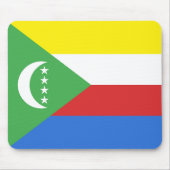 Flagge der Komoren Mousepad (Vorne)