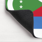 Flagge der Komoren Mousepad (Ecke)