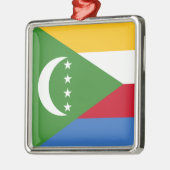 Flagge der Komoren Ornament Aus Metall (Links)