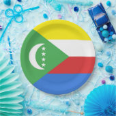 Flagge der Komoren Pappteller (Party)