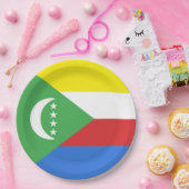 Flagge der Komoren Pappteller (Party)