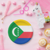 Flagge der Komoren Pappteller (Party)