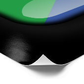 Flagge der Komoren Poster (Ecke)