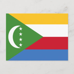 Flagge der Komoren Postkarte