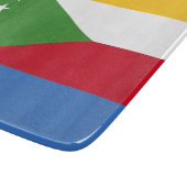 Flagge der Komoren Schneidebrett (Ecke)