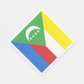 Flagge der Komoren Serviette (Ecke)