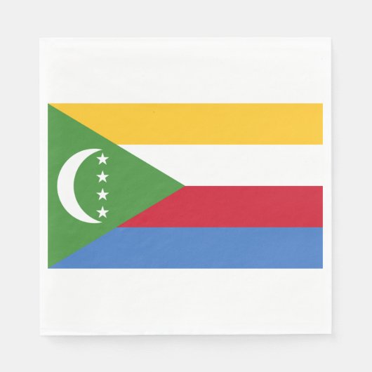 Flagge der Komoren Serviette (Vorderseite)