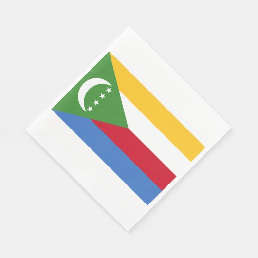 Flagge der Komoren Serviette (Ecke)