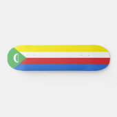 Flagge der Komoren Skateboard (Horizontal)