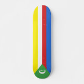Flagge der Komoren Skateboard (Vorne)