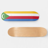 Flagge der Komoren Skateboard (Horizontal)