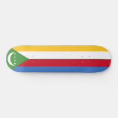 Flagge der Komoren Skateboard (Horizontal)