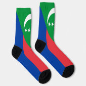 Flagge der Komoren Socken (Rechts)