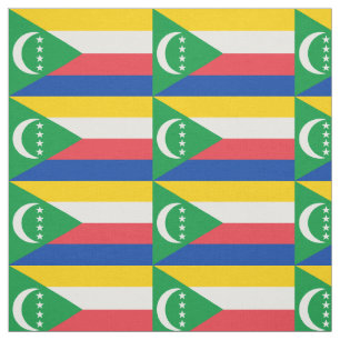 Flagge der Komoren Stoff