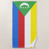 Flagge der Komoren Strandtuch (Vorderseite)