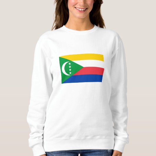 Flagge der Komoren Sweatshirt (Vorderseite)
