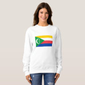 Flagge der Komoren Sweatshirt (Vorne ganz)