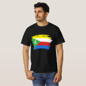 Flagge der Komoren T-Shirt (Vorne ganz)