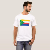 Flagge der Komoren T-Shirt (Vorne ganz)