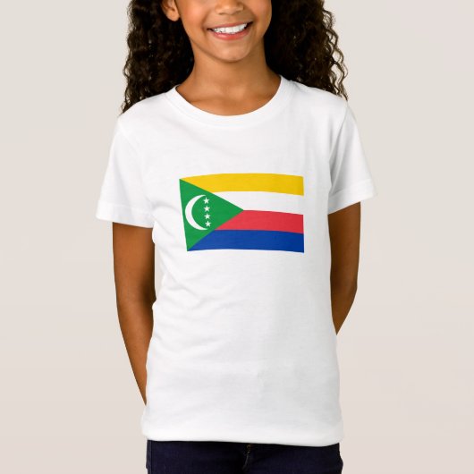 Flagge der Komoren T-Shirt (Vorderseite)