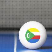 Flagge der Komoren Tischtennisball (Netto)