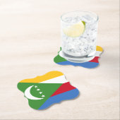 Flagge der Komoren Untersetzer (Vor Ort)