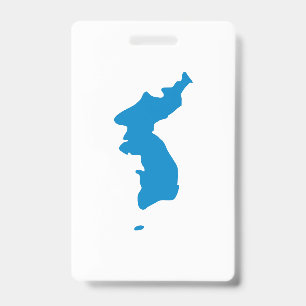 Flagge der koreanischen Einheit Ausweis