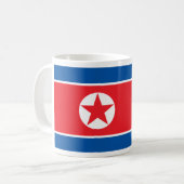 Flagge der Koreanischen Volksrepublik Kaffeetasse (Vorderseite Links)