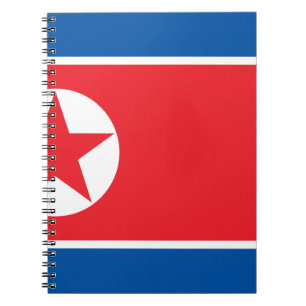 Flagge der Koreanischen Volksrepublik Notizblock