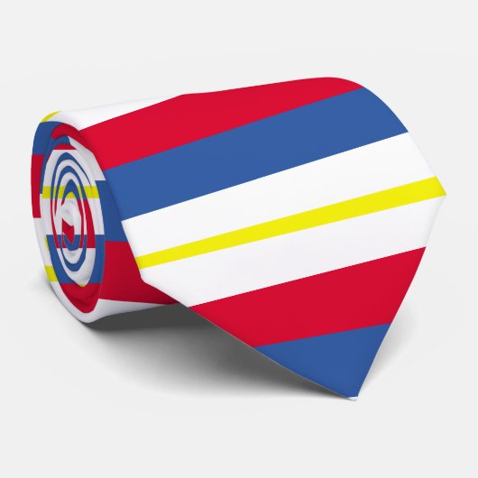 Flagge der Krawatte Mecklenburg-Western Pommern (Gerollt)