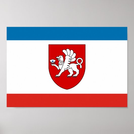 Flagge der Krim Poster (Vorne)