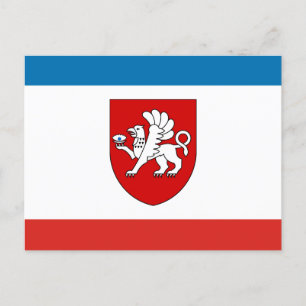 Flagge der Krim Postkarte