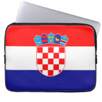Flagge der Kroatien-Neopren-Laptop-Hülse