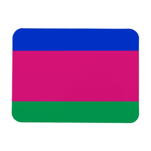 Flagge der Kuban-Volksrepublik Magnet (Horizontal)