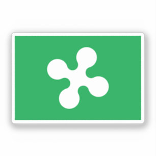 Flagge der Lombardei Aufkleber