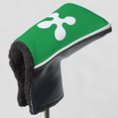 Flagge der Lombardei (Italien) Golf Headcover (3/4 Vorderseite)