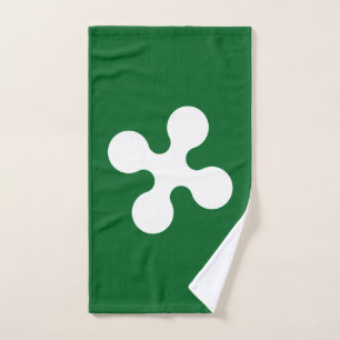 Flagge der Lombardei (italienische Region) Handtuch
