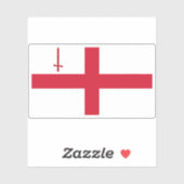 Flagge der Londoner City Aufkleber (Blatt)