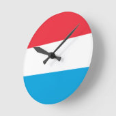 Flagge der Luxemburger Wall-Uhr Runde Wanduhr (Winkel)