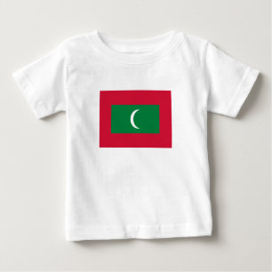 Flagge der Malediven Baby T-shirt