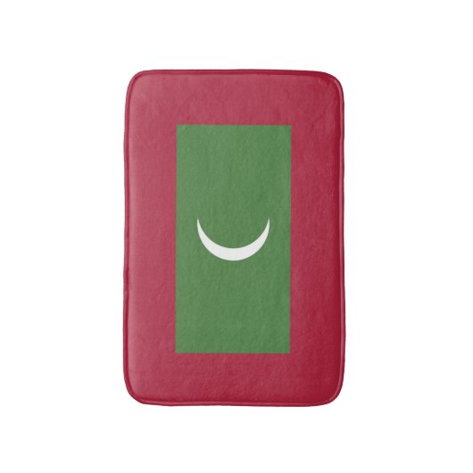 Flagge der Malediven Badematte (Vorderseite Vertikal)