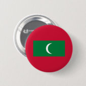 Flagge der Malediven Button (Vorne & Hinten)