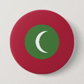 Flagge der Malediven Button (Vorderseite)